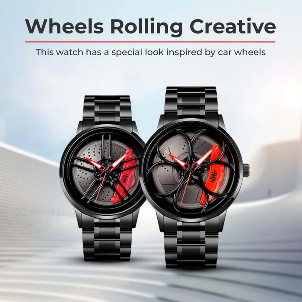 HMN™ INDIA Boxster Spyder Wheels Rolling Creative Watch - Series A