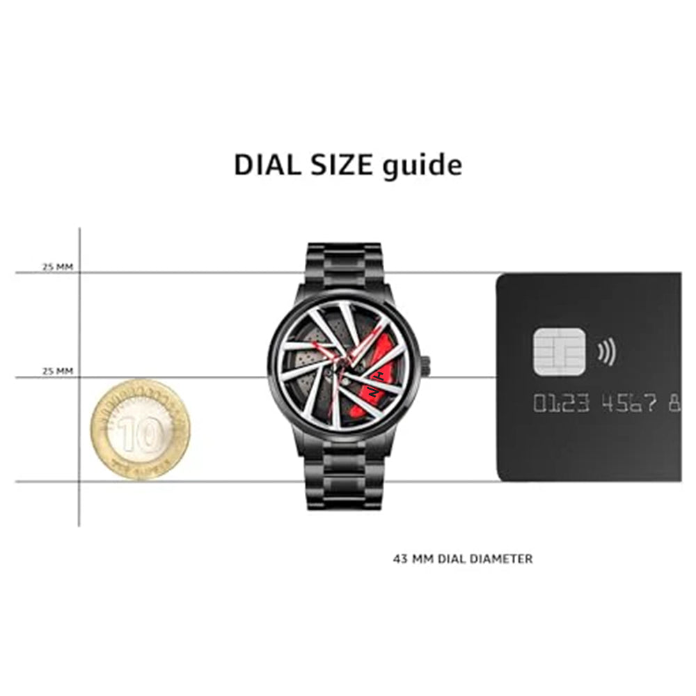 HMN™ INDIA Bimmer-8 Wheels Rolling Creative Watch Series-C