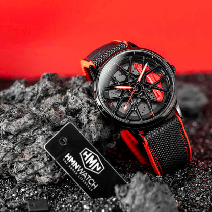 HMN™ INDIA Speed Star GT Wheels Rolling Creative Watch - Limited Edition