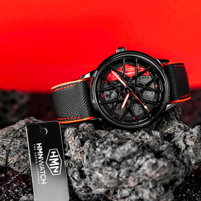 HMN™ INDIA Speed Star GT Wheels Rolling Creative Watch - Limited Edition